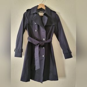 Navy Trench Coat Hobbs London NWT Sz 2 Petite